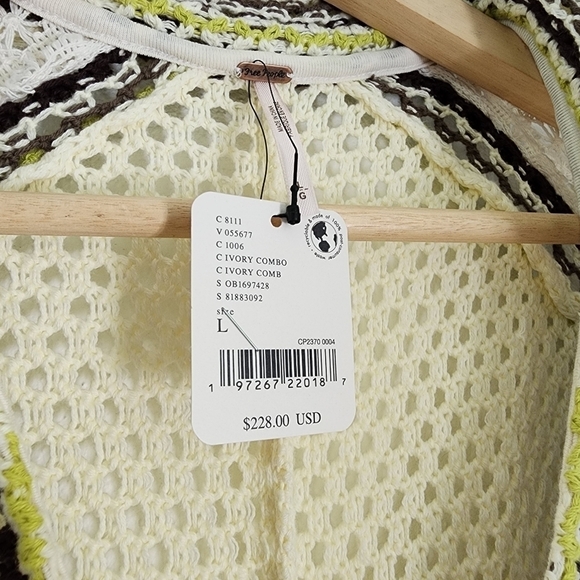 NWT Free People Kelly Crochet Maxi Top XL - Picture 12 of 15